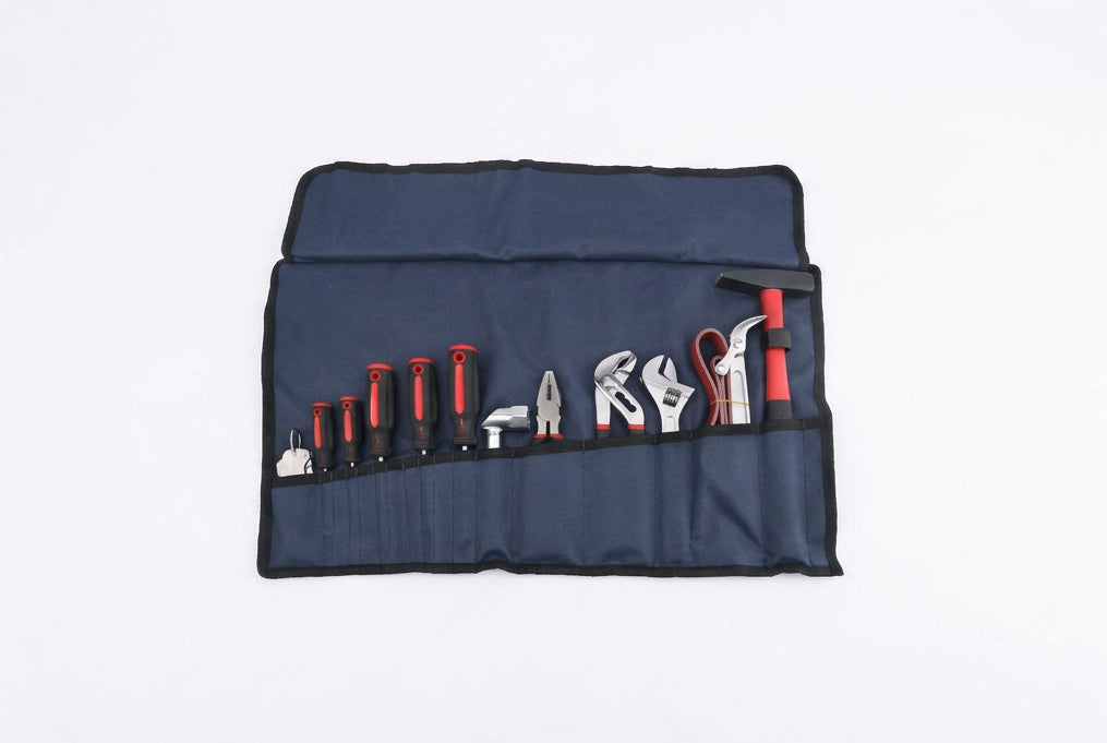 Folding case with tools
