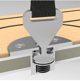 Padeye Tie Down Kit - For REAL TEAK Decks